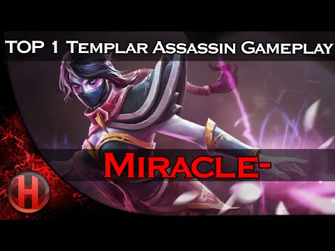Miracle- 8036 MMR TOP 1 WORLD Templar Assassin Gameplay Dota 2 | Double Rampage!