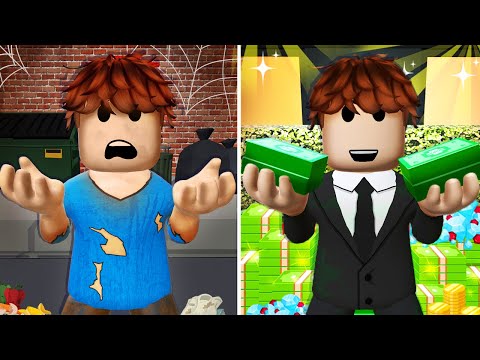 He Was HOMELESS... He Became A BILLIONAIRE! ( A Roblox Movie )