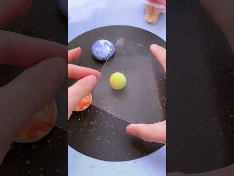 Clay mixed colors to make a good-looking starry sky #craft #art #reels #shorts