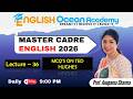 Master Cadre English Preparation MCQ Lecture 36 English Ocean Academy Englishbyanupamamam