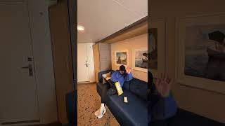 Our balcony cabin on Odyssey of the seas.👀🛳️ #cruisetour #cruise #odysseyoftheseas #cabintour