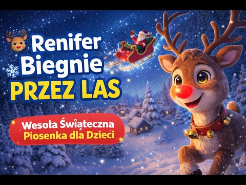 Renifer Biegnie Przez Las 🦌❄️ | Wesoła Świąteczna Piosenka dla Dzieci