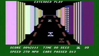 Death Race 16 - Commodore C16 Plus4 game play