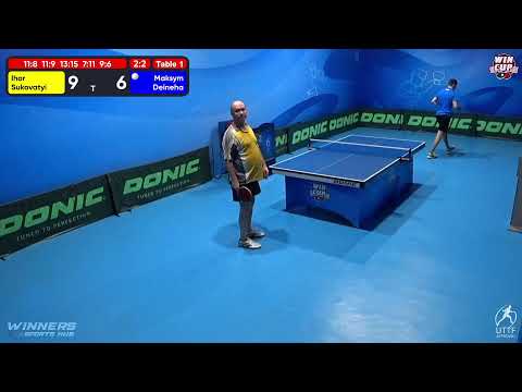 07:00 Ihor Sukovatyi 3 - 2 Maksym Deineha West 1 WIN CUP 13.12.2022 | TABLE TENNIS WINCUP