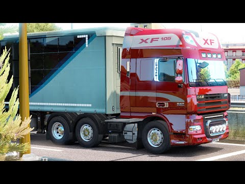 DAF XF 105 Midlift - Transporting Medical Equipment - Euro Truck Simulator 2