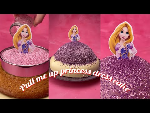 Pull me up cake -Tsunami Cake - Tiktok Foodiebeats Cake - Tsunami Disney Tangled Princess Dress Cake