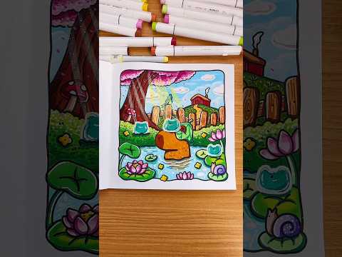 Coloring Pages Printable Capybara