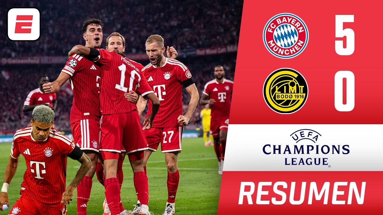 Bayern Munich DESTROZA al Bodo con doblete de Olise. Lucho Díaz no ESTUVO FINO | Champions League