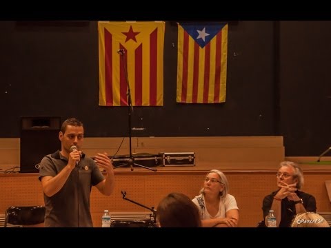 Manel Alves a la Presentació de l'ANC de Rasquera