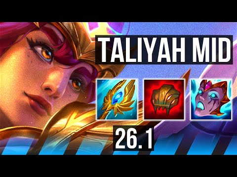 TALIYAH vs GALIO (MID) | 10k gold comeback, 45K damage | KR Master | 26.1