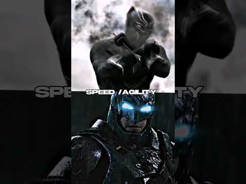 BLACK PANTHER VS BATMAN #fyp #dc #marvel #shorts #avengers #dceu #trending #mcu #batman