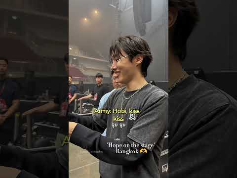 J-hope cute imitating Army in Bangkok 😅🫶 #hos_tour #hopeonthestage #btsjhope