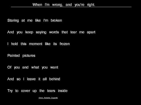 I'm Wrong and You're Right video