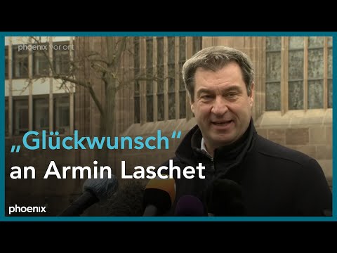 Reaktionen zur Wahl von Armin Laschet als neuer CDU-Parteichef am 18.01.21
