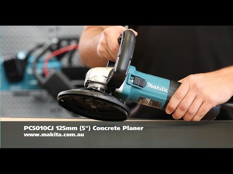 MAKITA betono šlifuoklis 125mm 1400W PC5010C video