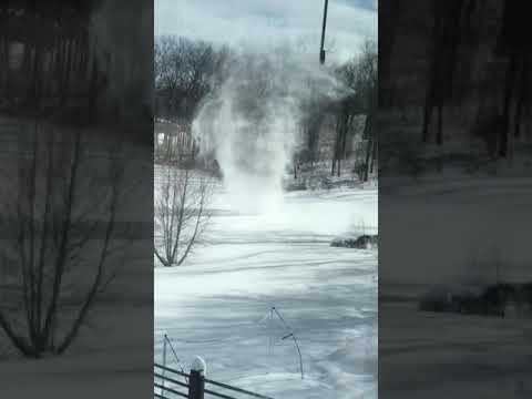 Snow Devil captured on video in Michigan