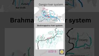 Ganga river system with tributaries|| Brahmaputra river system with tributaries #short #ytshorts #yt