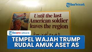 Detik-detik Rudal Melesat ke Pangkalan AS, IRGC Pajang Wajah Trump di Badan Senjata Bak Ancaman