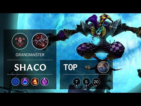 Shaco Top vs Yasuo - EUW Grandmaster Patch 9.15