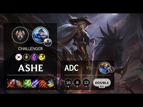 Ashe ADC vs Ezreal - KR Challenger Patch 10.3