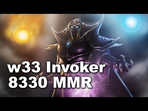 w33 8330 MMR Invoker EU West Dota 2