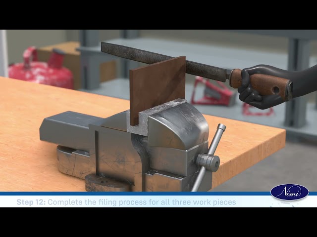 Exercises on finished material, such as aluminium brass copper stainless
