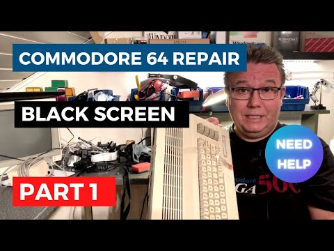 Commodore 64 black screen repair part 1