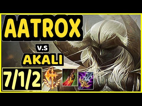 ROACH (AATROX) vs AKALI - 7/1/2 KDA TOP CHALLENGER GAMEPLAY - KR