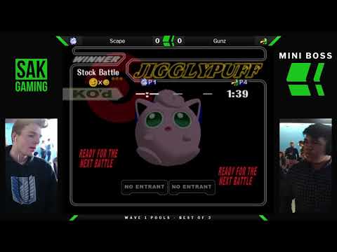 Mini Boss 2 Wave 1 Pools - Scape (Jigglypuff) vs Gunz (Falco)