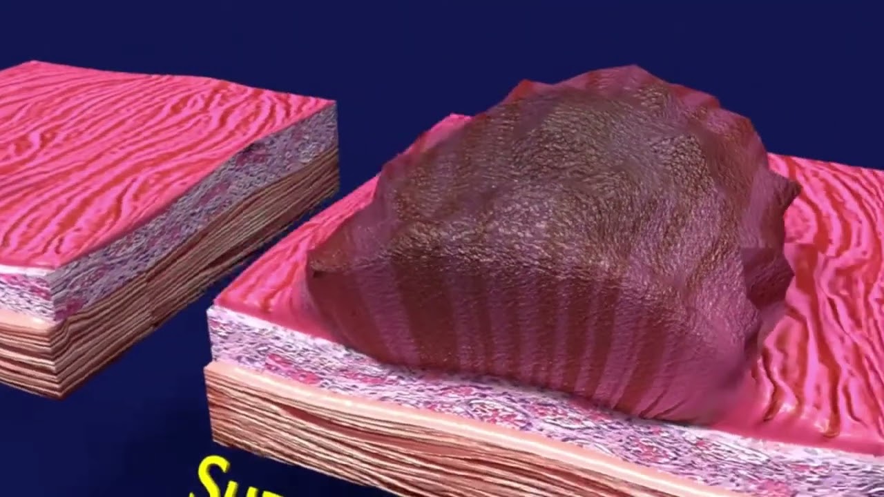 Gastric stomach cancer stages labelled 3D Model