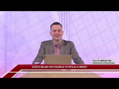 TV REPLIKA 02.03.2021. - ZAŠTO MLADI SVE KASNIJE STUPAJU U BRAK?