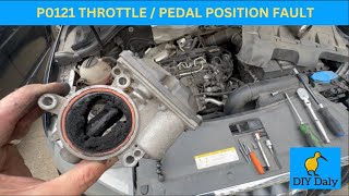 Audi Q3 TDI P0121 Throttle / Pedal position sensor fault fixed