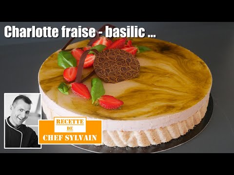 Strawberry and Basil Entremet