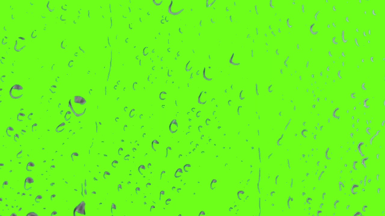 Water Drops Green Screen Green Screen Baba