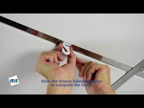 Metal T-Bar Slide Clamp for Drop Ceilings