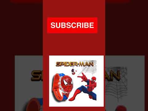 Spiderman glowing light music face cover kids watch, for for...