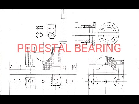 Lec-01|PEDESTAL BEARING OR PLUMMER BLOCK|ASSEMBLY TO DETAILS| MechInfoKVsir #TMC