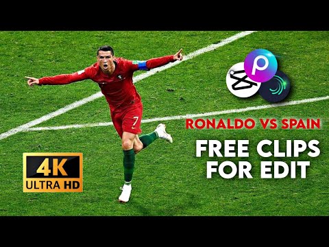 Cristiano Ronaldo vs Spain | Pack clips | 4k clips for edit 60fps