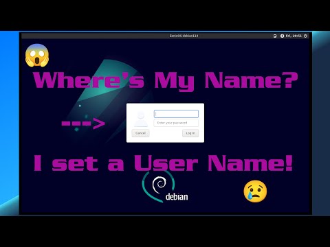 Debian: Where's My Login Name?