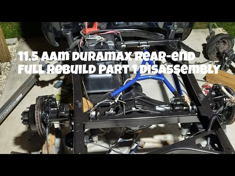 Project crew cab dually. aam 11.5 silverado duramax rear end complete rebuild. part 1 disassembly.