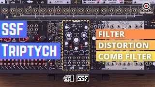 Video thumbnail for SSF Triptych: Filter, Distortion, and Comb filter - First Look by Patchwerks