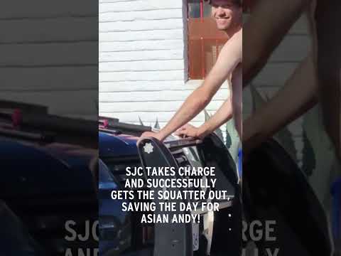 SJC Saves the Day: Squatter Out at Asian Andy's House #asianandy #Squatter #SJC #shorts