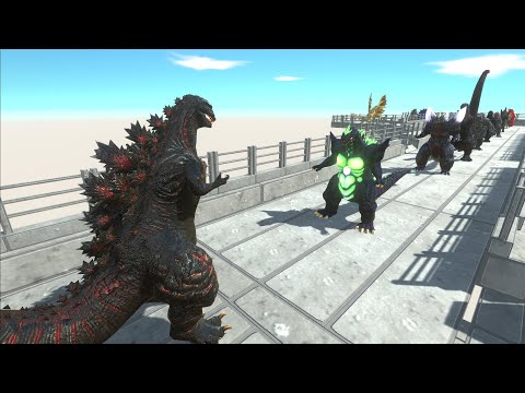 SHIN GODZILLA Oasis DEATH RUN  - Animal Revolt Battle Simulator
