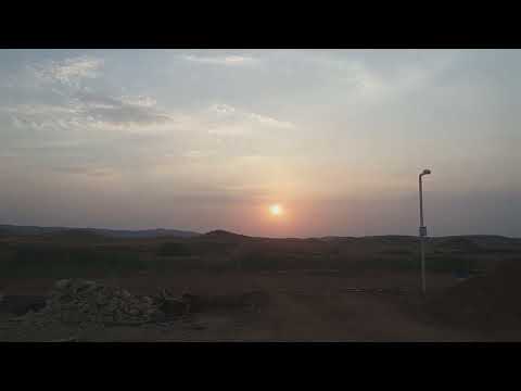 A unique sunset in the border town of Qasr Shirin
