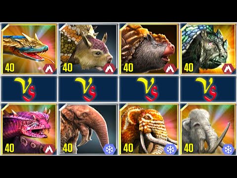 THE FINAL BATTLE PVP ALL CENOZOIC | JURASSIC WORLD THE GAME