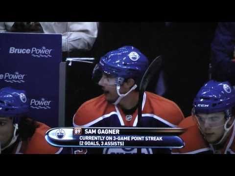 Gene Principe Sam Gagner Make Be-Leaf Pun - Edmonton at Toronto December 2 2010