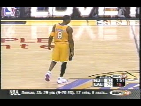 Kobe and Shaq _ Lakers vs Nets 01.24.2003