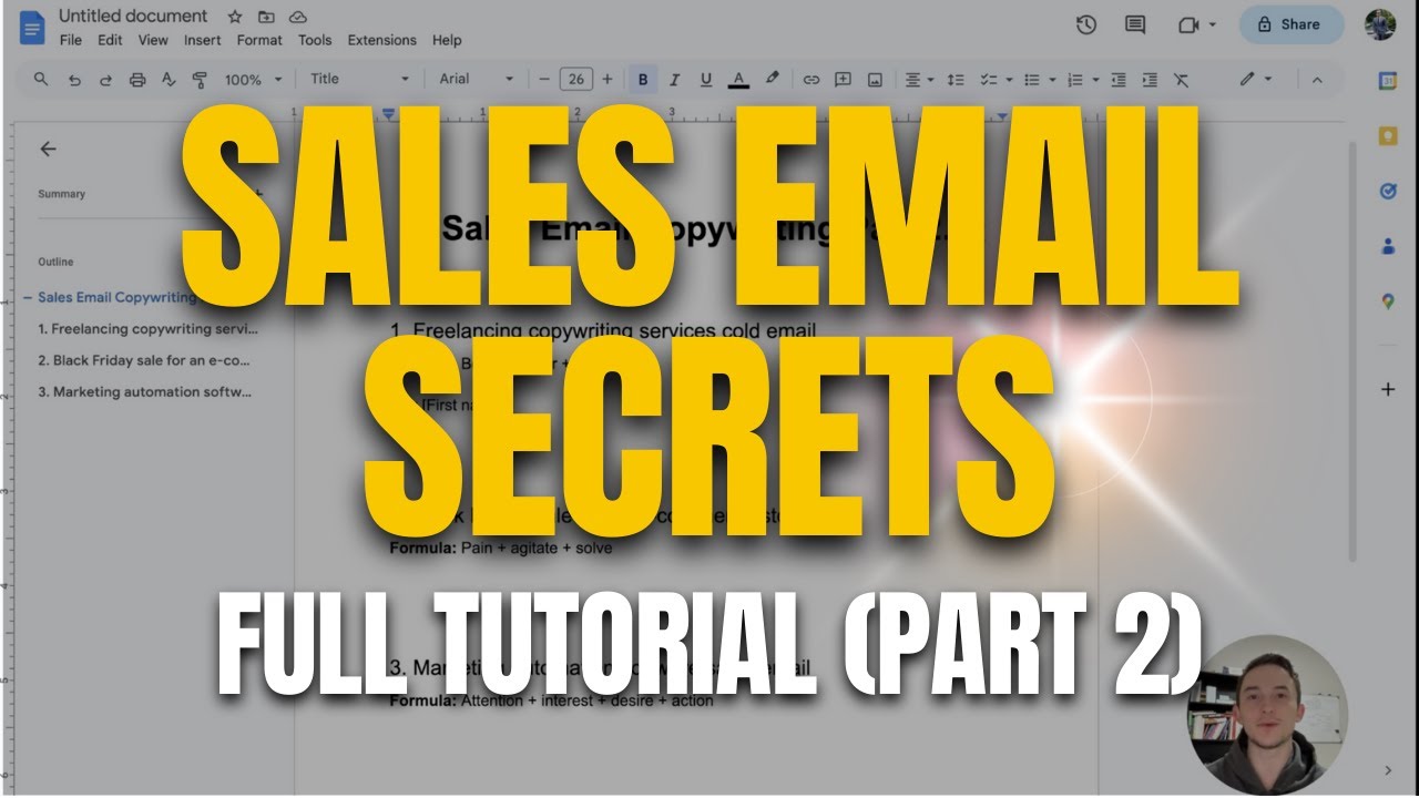 (Part 2) Watch Me Write Sales Emails | Over The Shoulder Sales Email Copywriting