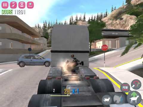 [Goat Simulator] I am riding a truck!!!