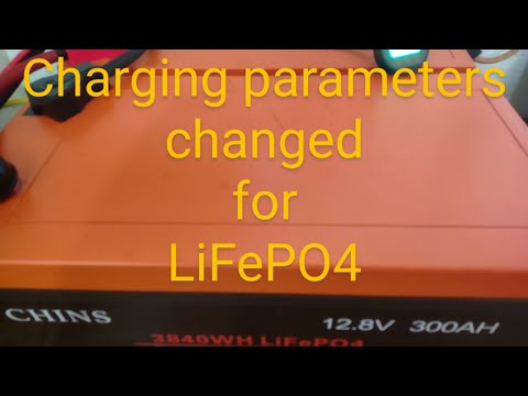 Fine tuning the charging parameters on the Chins LiFePO4 batteries